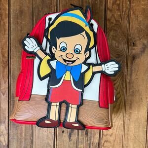 Loungefly Disney Pinocchio mini backpack moving arms new NWT